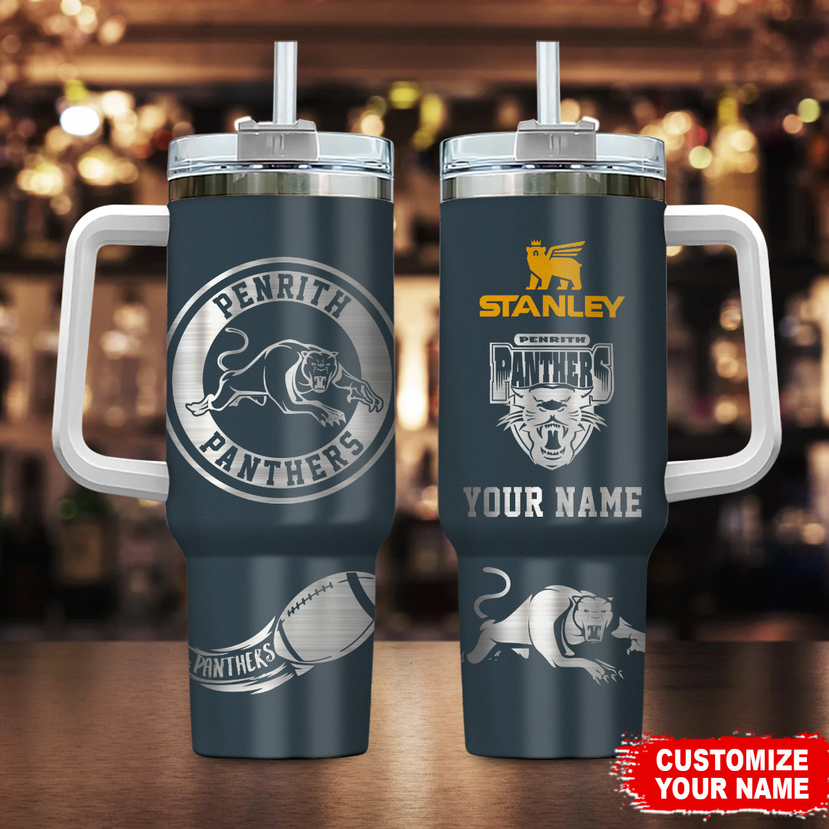 Penrith Panthers NRL Custom Stanley Cup 40 oz 30 oz Tumbler With HandleTVC230113