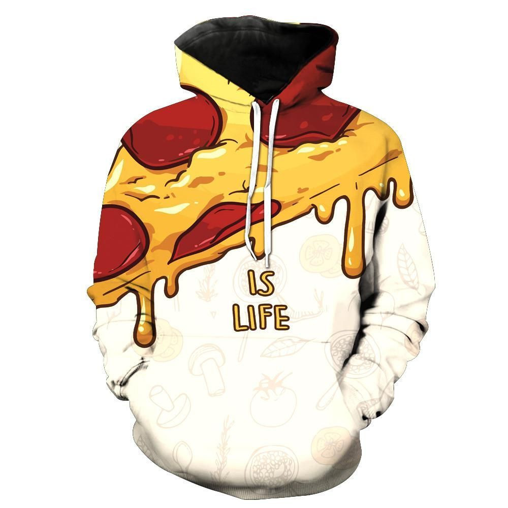 Pepperoni Pizza Is Life 3D All Over Print Hoodie, Zip Hoodie