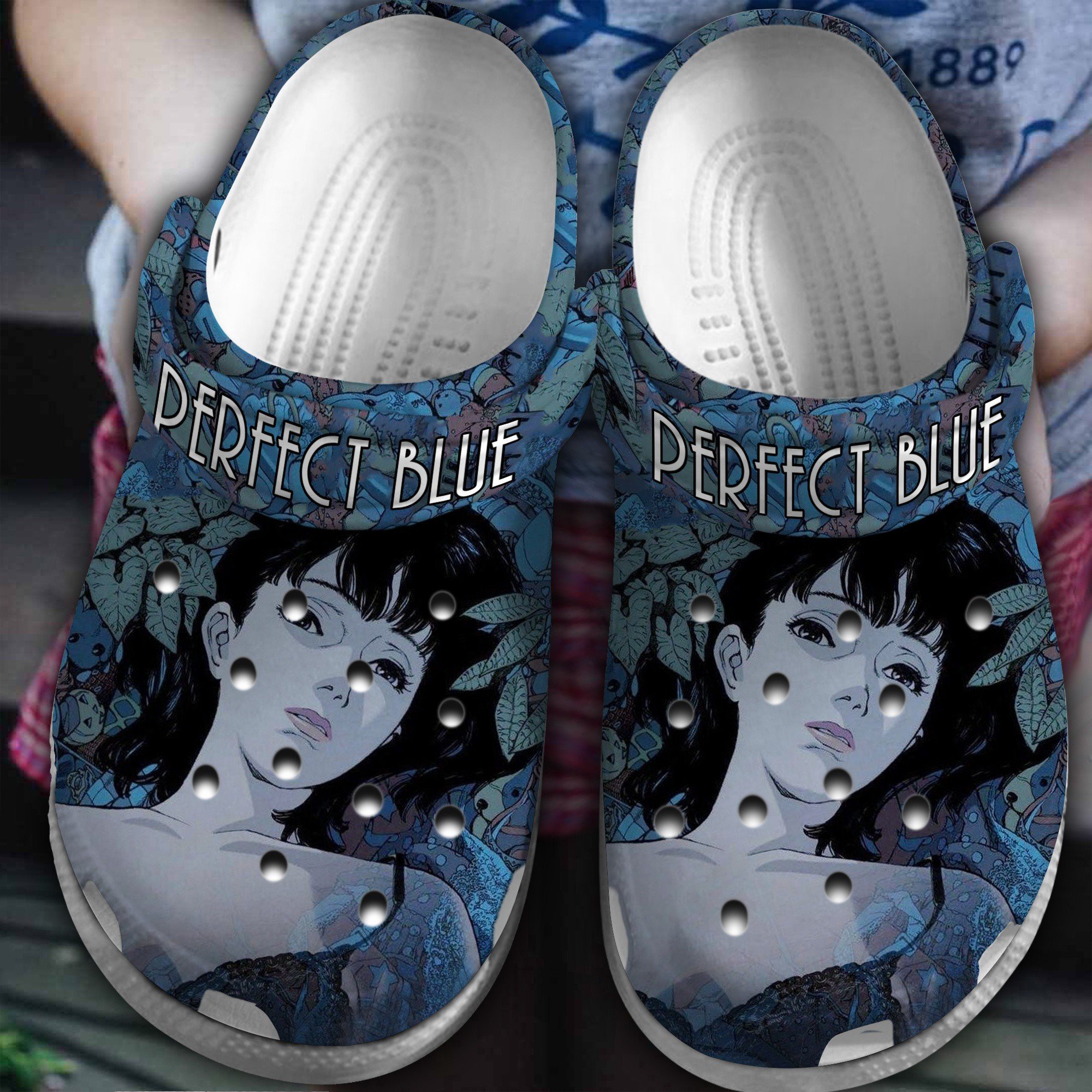 Perfect Blue Anime Cartoon Crocs Crocband Clogs Shoes Comfortable For Men Women and Kids