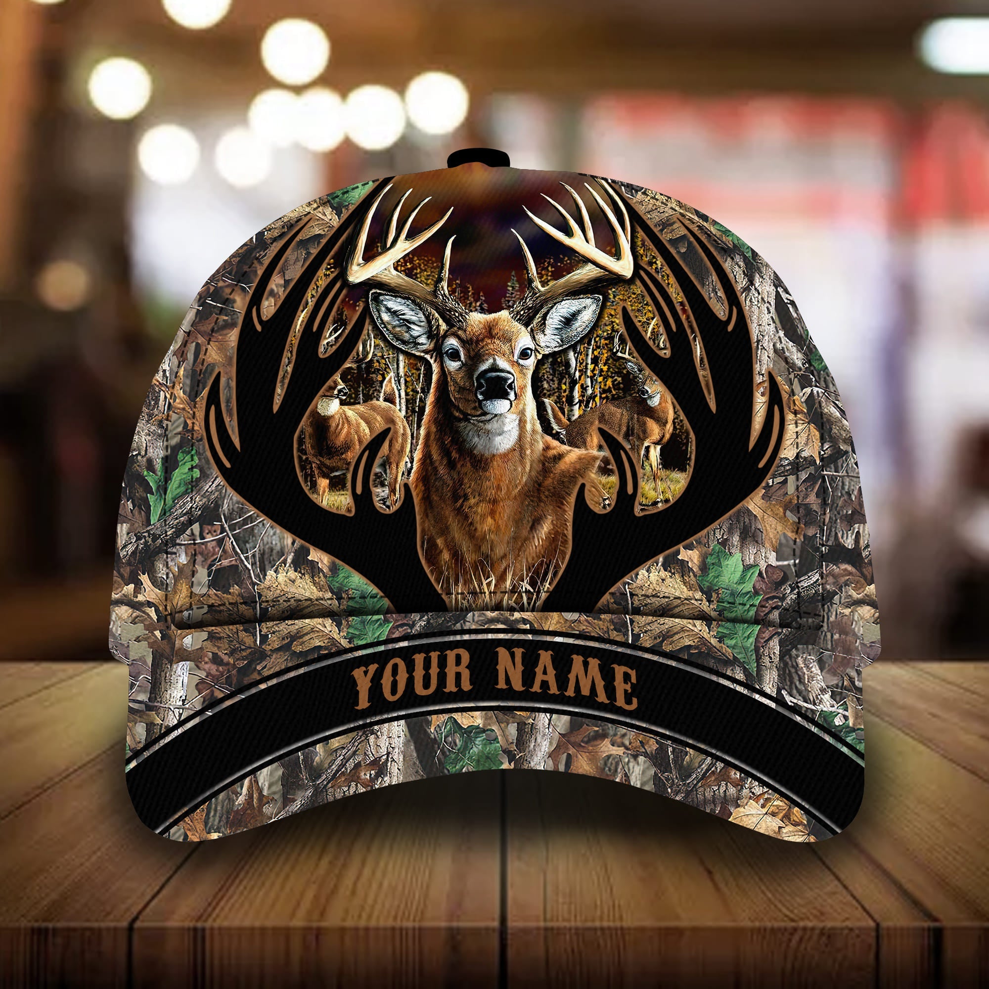Perfect Deer Hunting Caps 3D Multicolored Personalized Trucker Hats Custom Hats Gifts For Men & Women