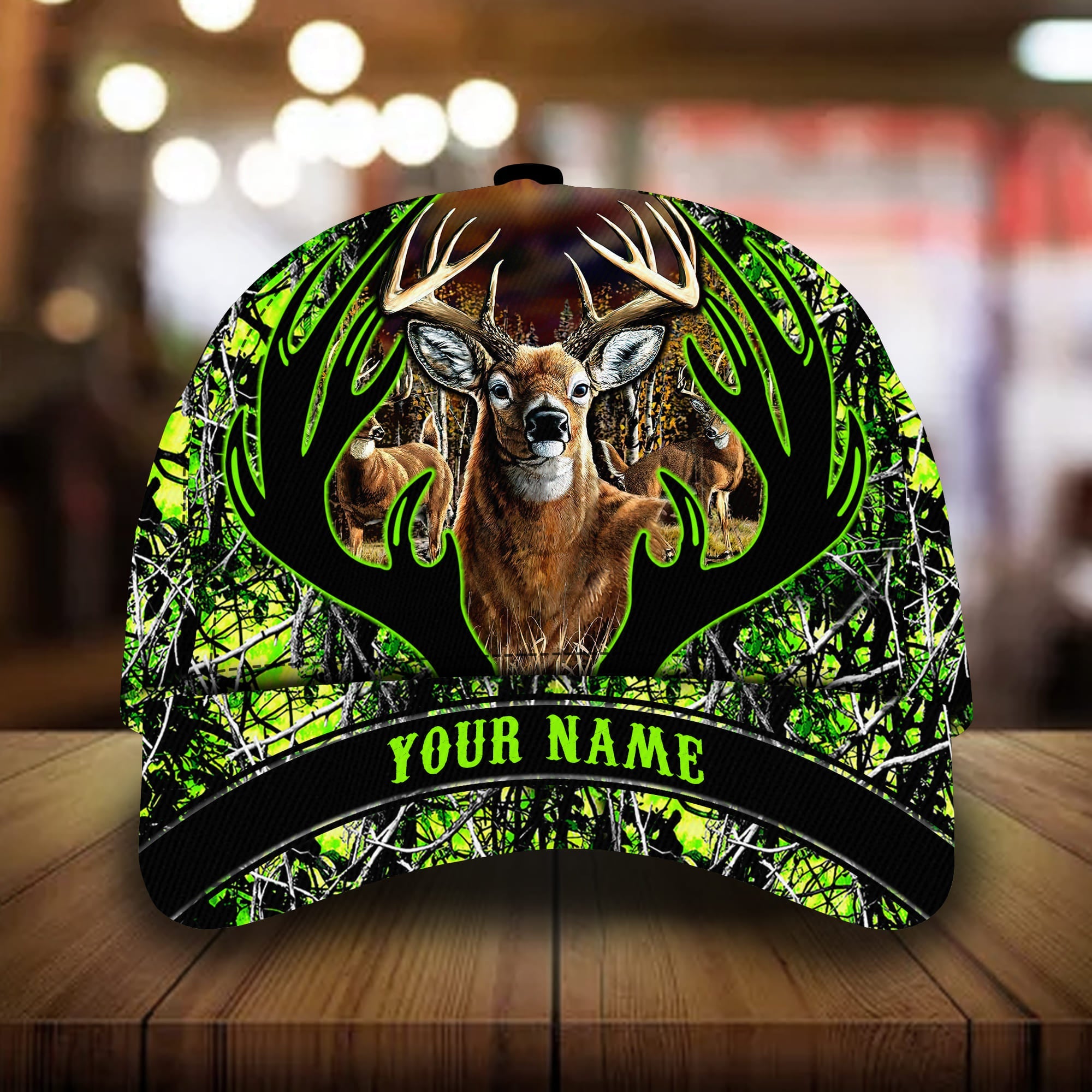 Perfect Deer Hunting Caps 3D Multicolored Personalized Trucker Hats Custom Hats Gifts For Men & Women