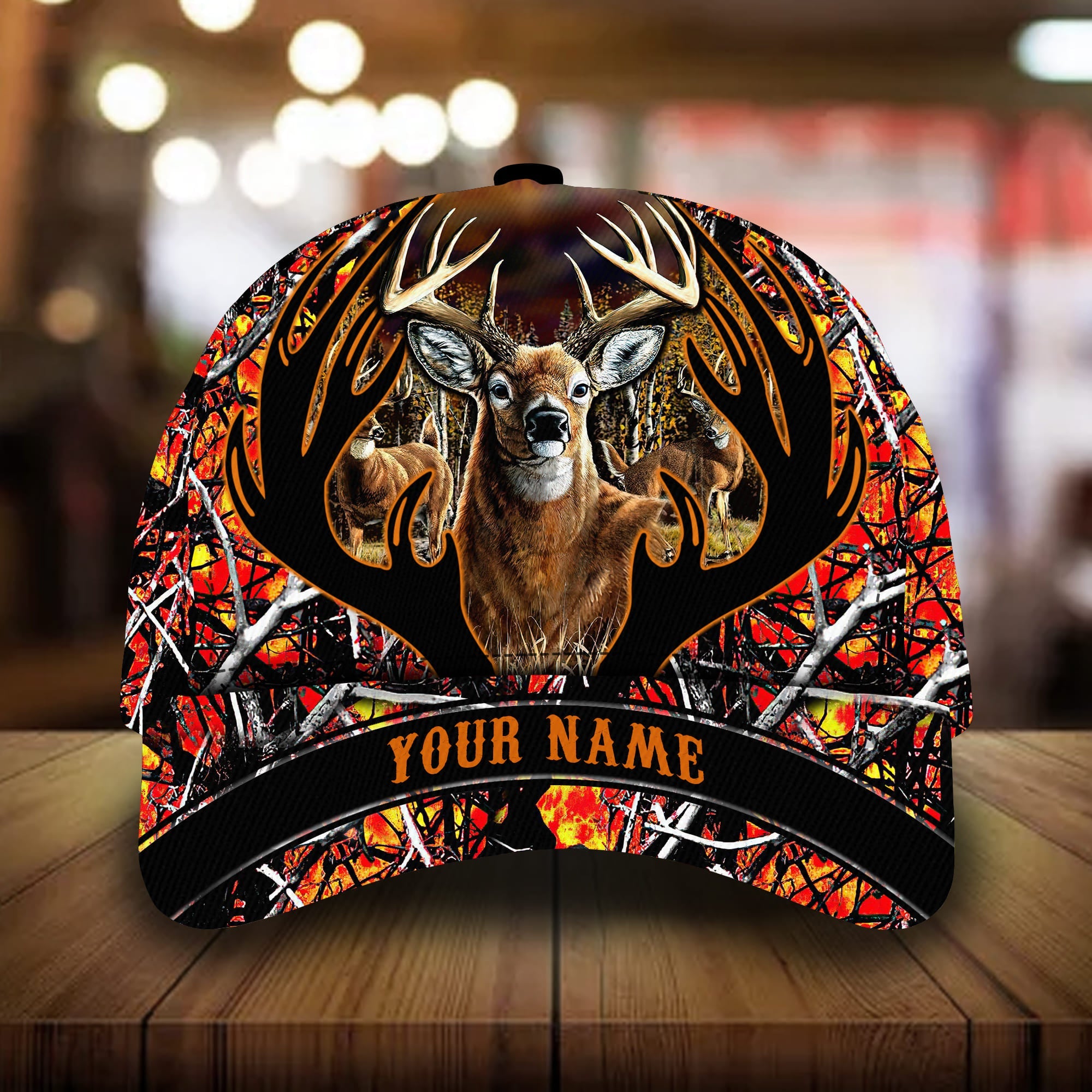 Perfect Deer Hunting Caps 3D Multicolored Personalized Trucker Hats Custom Hats Gifts For Men & Women