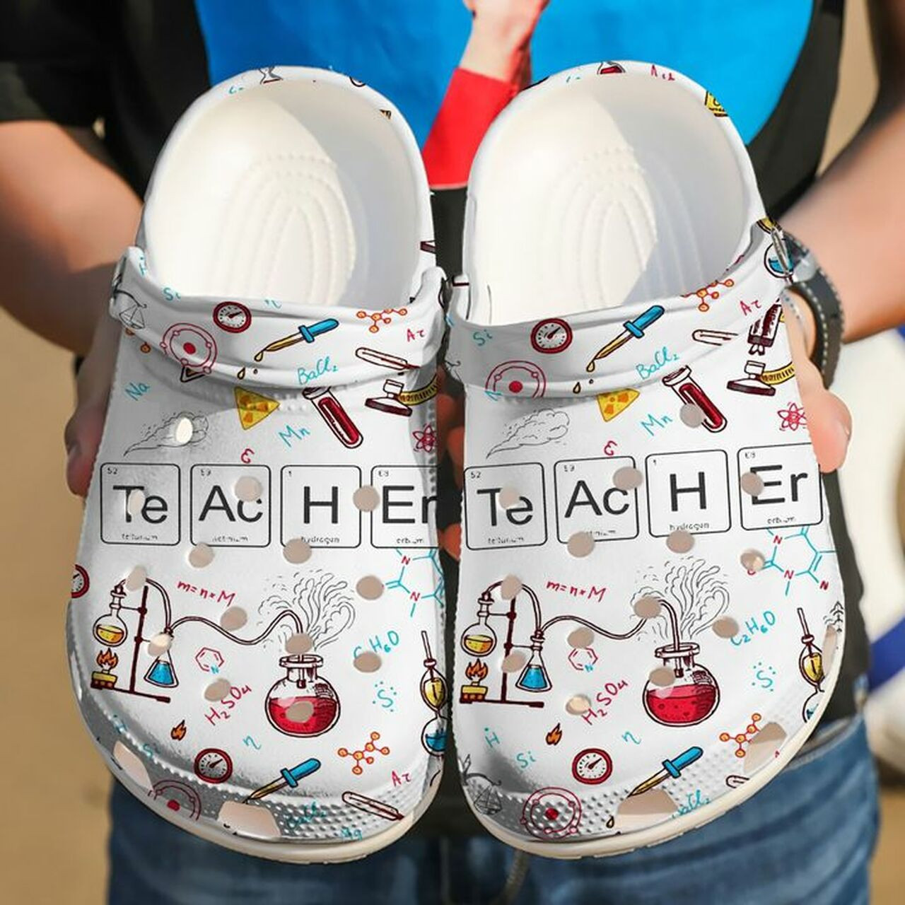Periodic Table Chemistry Teacher Crocband Clog Shoes For Men Women