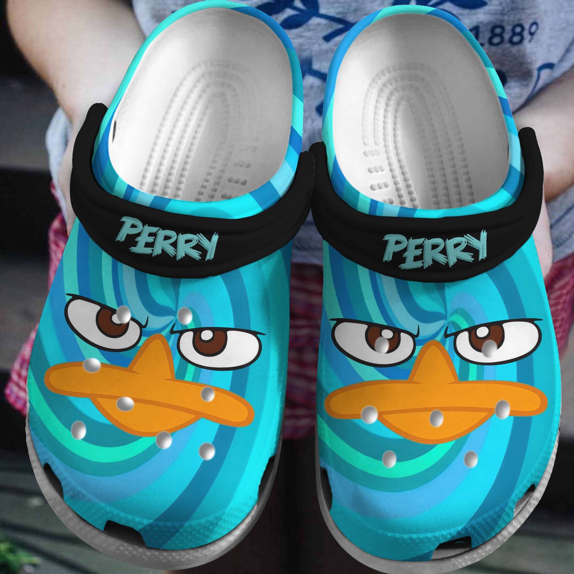 Perry Phineas And Ferb TV Series Crocs Crocband Clogs Shoes Comfortable For Men Women and Kids