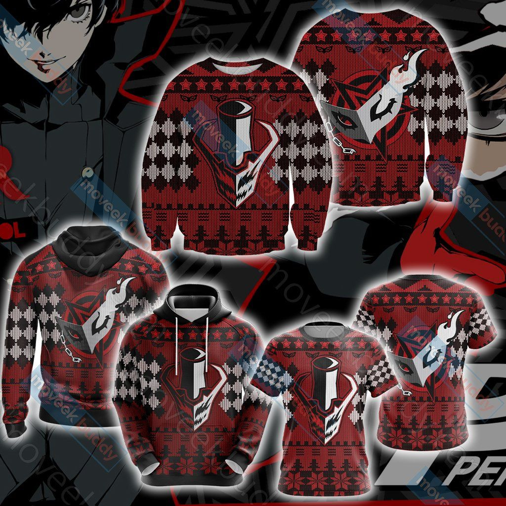 Persona 5 For Unisex Ugly Christmas Sweater Adult 3D Funny Matching for family - Image 4