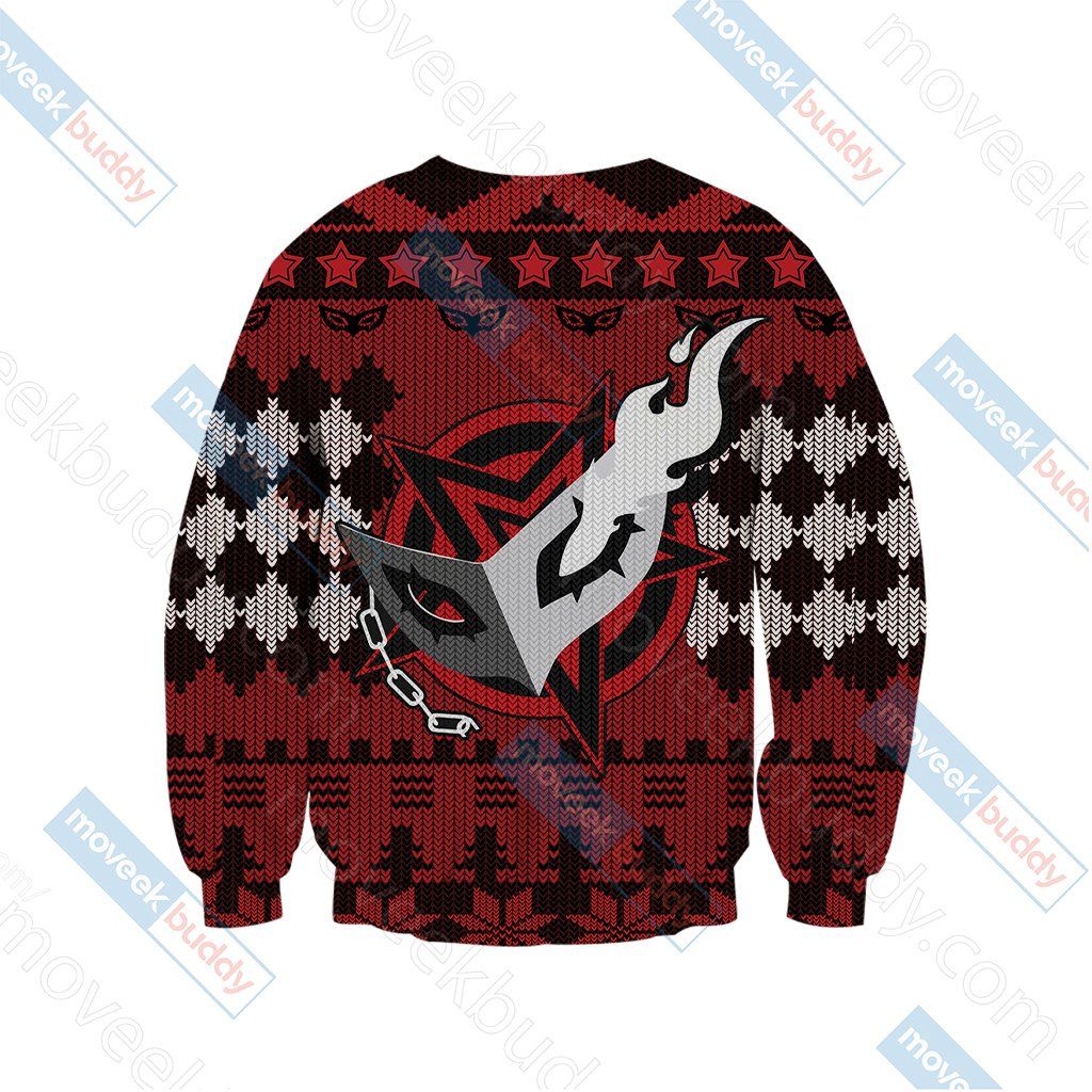 Persona 5 For Unisex Ugly Christmas Sweater Adult 3D Funny Matching for family - Image 3