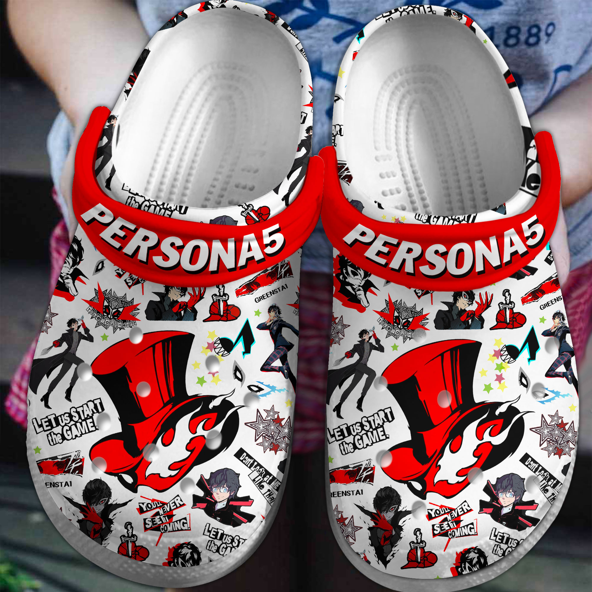 Persona 5 GamesCrocs Crocband Clogs Shoes Comfortable For Men Women and Kids