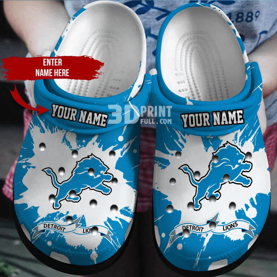 Personailized Lions Crocbland Clog Shoes