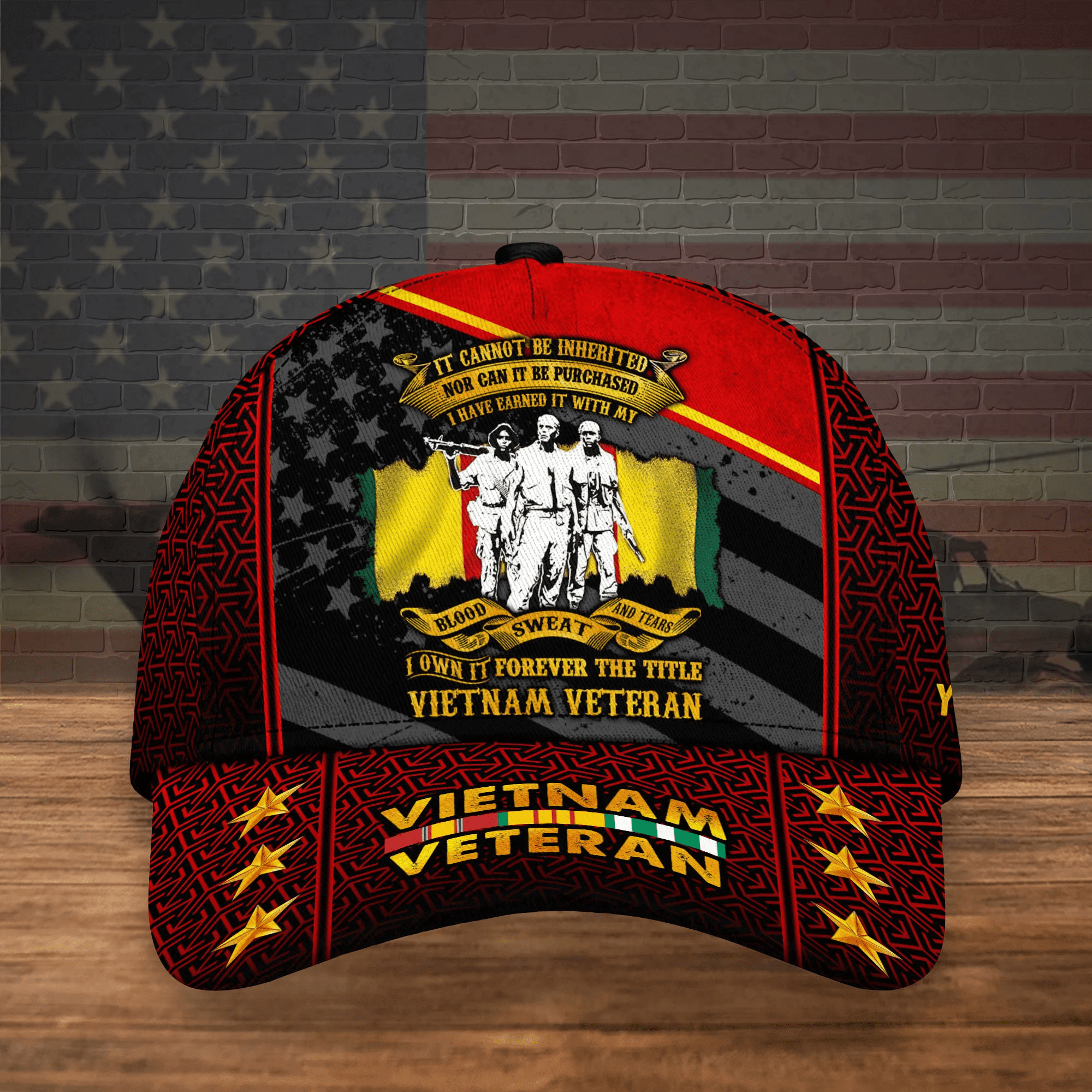Personalised Vietnam Veteran Cap 3D Printed Trucker Hats Custom Hats Gifts For Men & Women