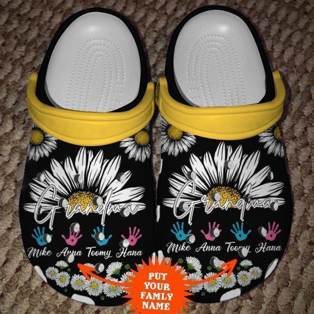 Personalization Awesome Grandma clog Shoes Comfy Footwear