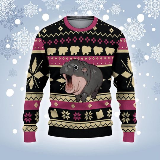 Personalize Christmas Funy Moo Deng Awesome Moo Deng - Image 8