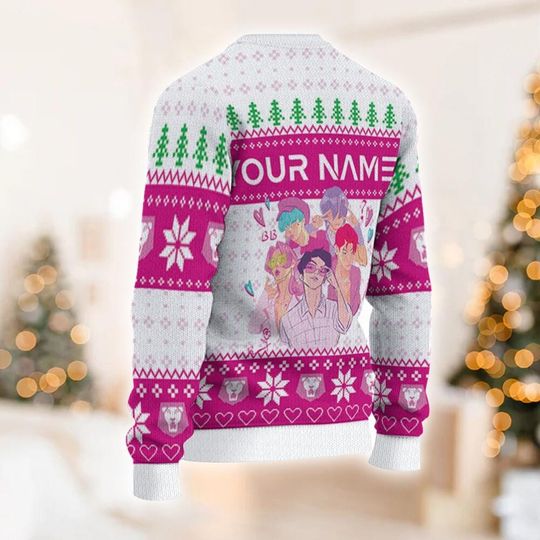 Personalize Ugly Chrsitmas Demon Hunters Saja Boys, Custom Xmas Sweater Kpop, Saja Boys Sweatshirt, Christmas Kpop Costume Sweater - Image 8