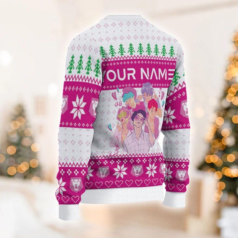 Personalize Ugly Chrsitmas Demon Hunters Saja Boys, Custom Xmas Sweater Kpop, Saja Boys Sweatshirt, Christmas Kpop Costume Sweater - Image 4