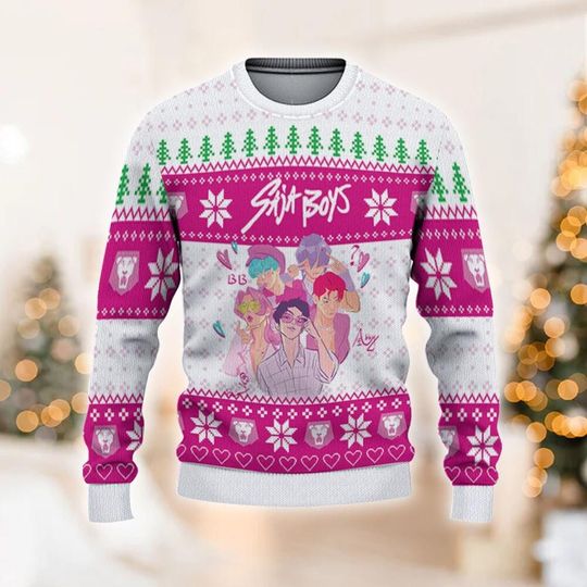 Personalize Ugly Chrsitmas Demon Hunters Saja Boys, Custom Xmas Sweater Kpop, Saja Boys Sweatshirt, Christmas Kpop Costume Sweater - Image 7