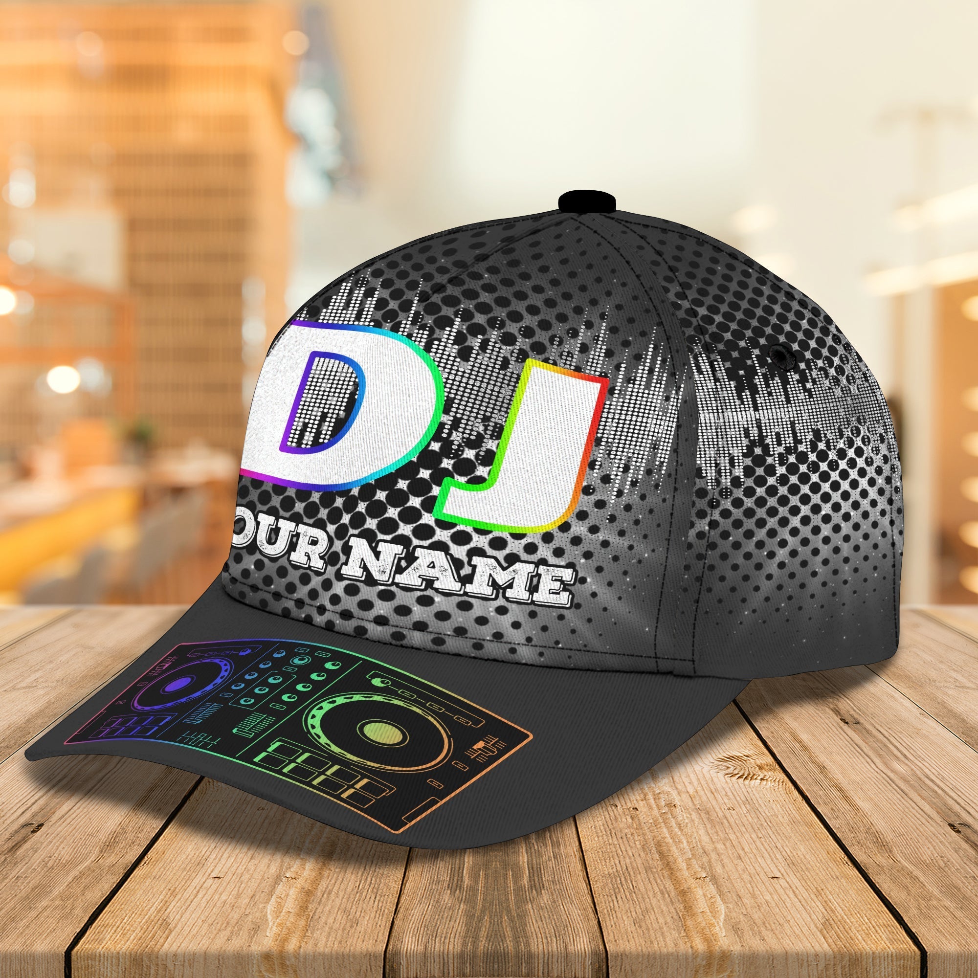 Personalized 3D Classic Cap Hat For Dj Player, Present To Dj Friend, Deezay Cap Hat, Baseball Dj Cap, Dj Hat Trucker Hats Custom Hats Gifts For Men & Women