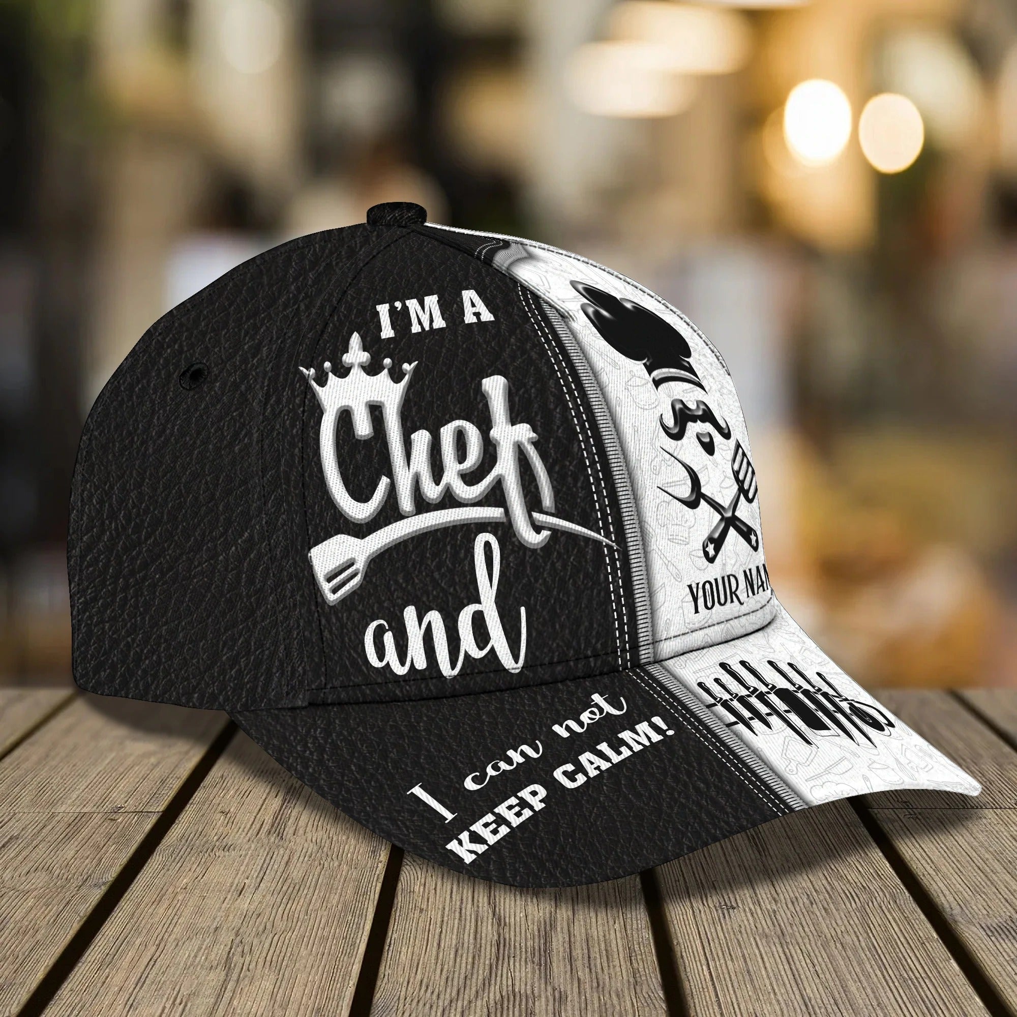 Personalized 3D Full Printed Chef Cap, Master Chef Birthday Present, Classic Cap Hat For Chef Trucker Hats Custom Hats Gifts For Men & Women