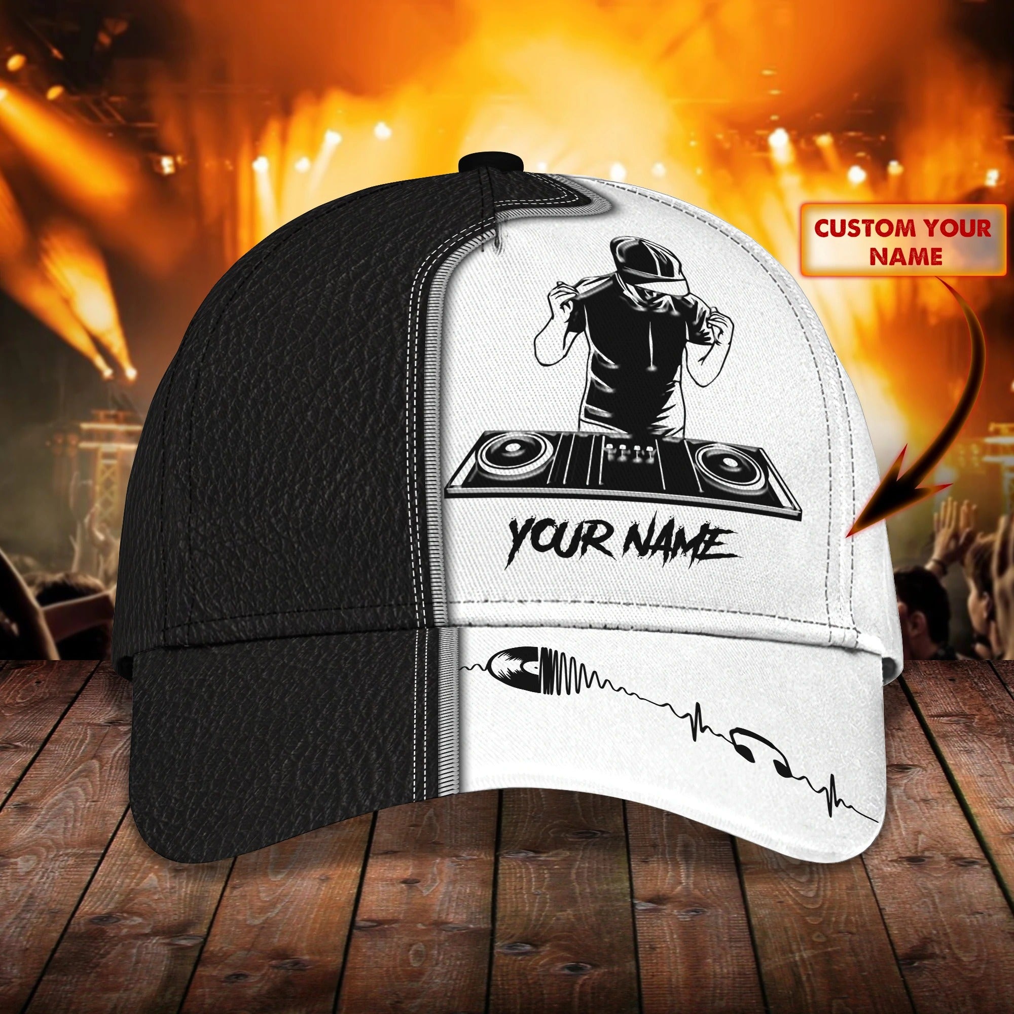 Personalized 3D Full Printed Dj Cap, Dj Hat, Disc Jockey Baseball Cap Hat, Classic Deejay Cap, Gift For A Dj Trucker Hats Custom Hats Gifts For Men & Women