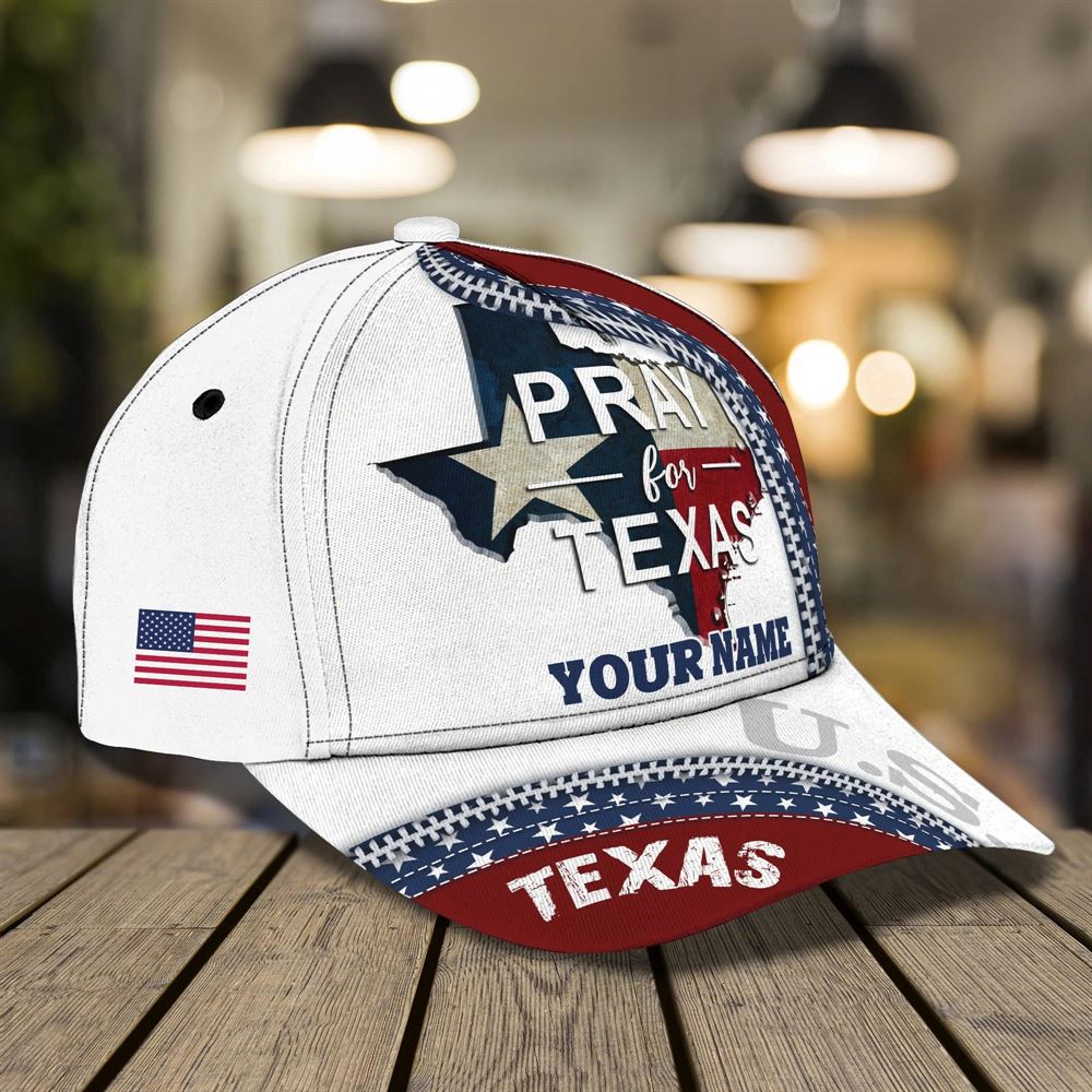 Personalized 3D Texas Cap - Baseball Cap God Bless Texas, Christian Jesus Hat Trucker Hats Custom Hats Gifts For Men & Women