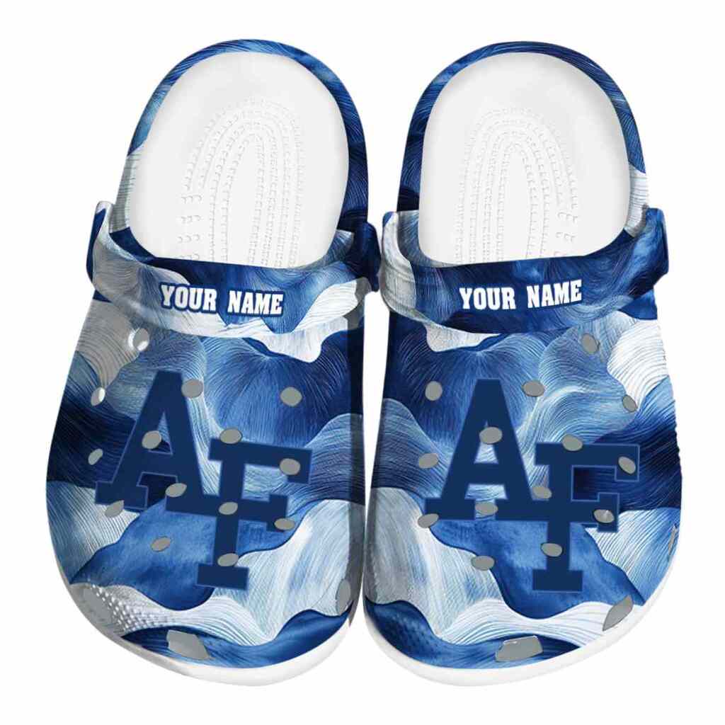 Personalized Air Force Falcons Ocean Waves ClogTVC1801757