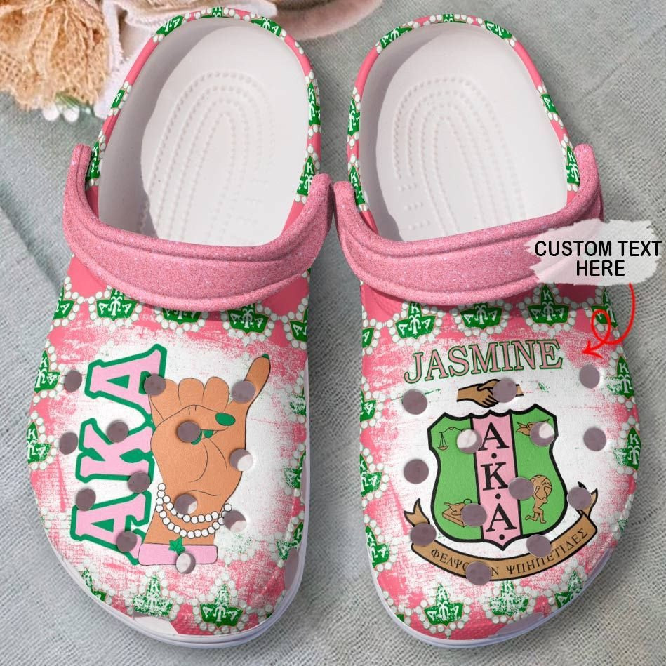 Personalized Aka Black Girl Classic Clog Shoes