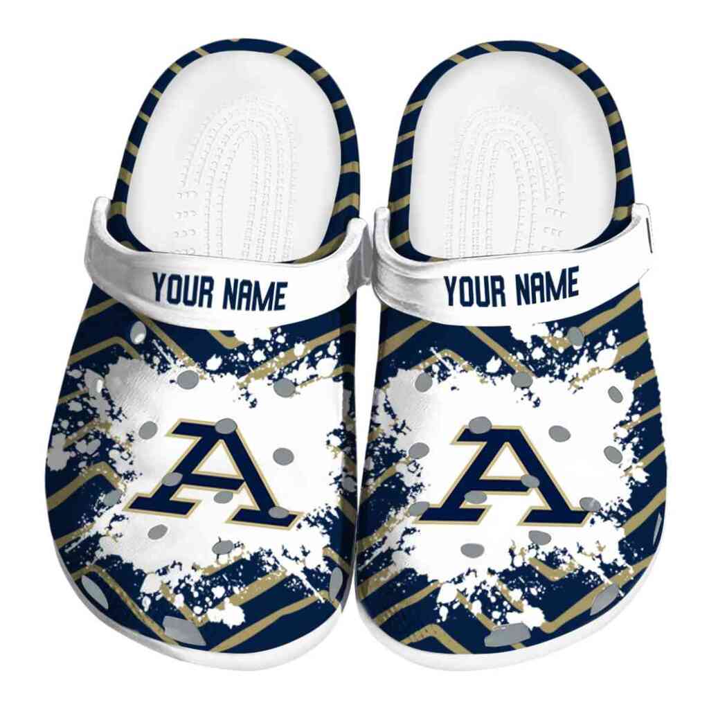 Personalized Akron Zips Zigzag Paint Burst ClogTVC1801778