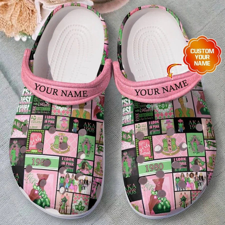 Personalized Alpha Kappa Alpha clogs Shoes
