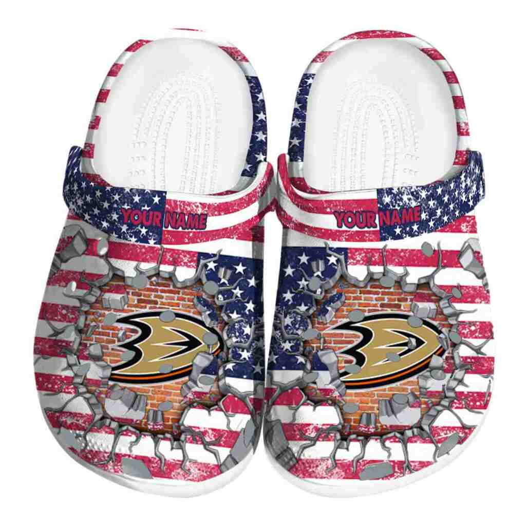 Personalized Anaheim Ducks Freedom Splinter ClogTVC1801876