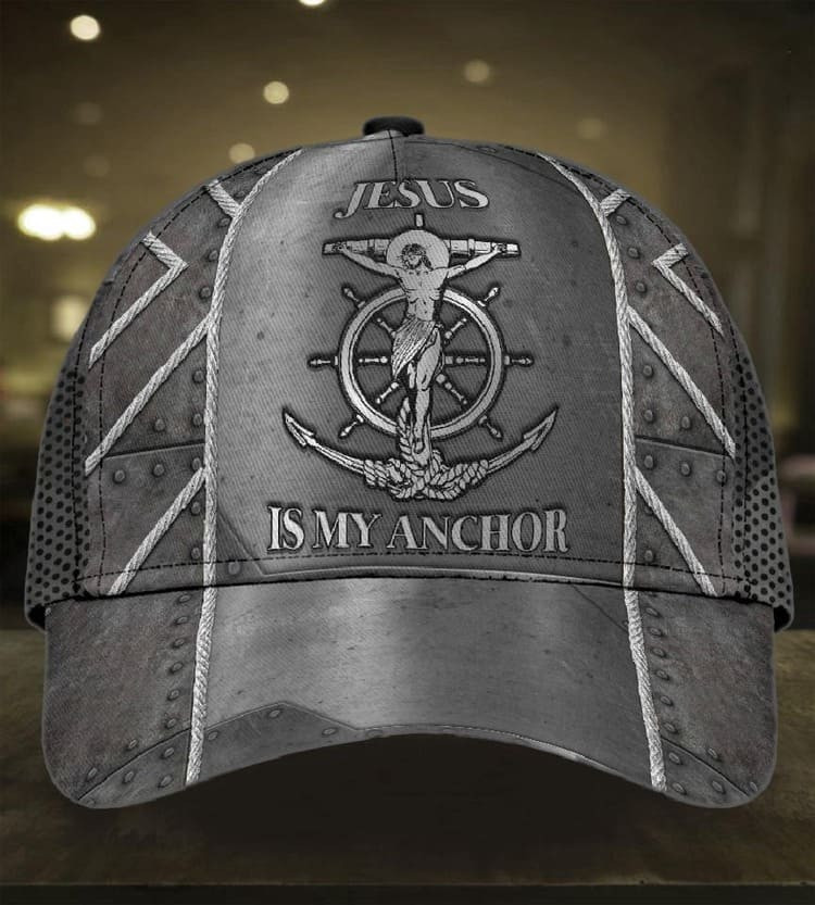 Personalized Anchor Black and White Classic Cap for Men, Sea Anchor Hat Trucker Hats Custom Hats Gifts For Men & Women