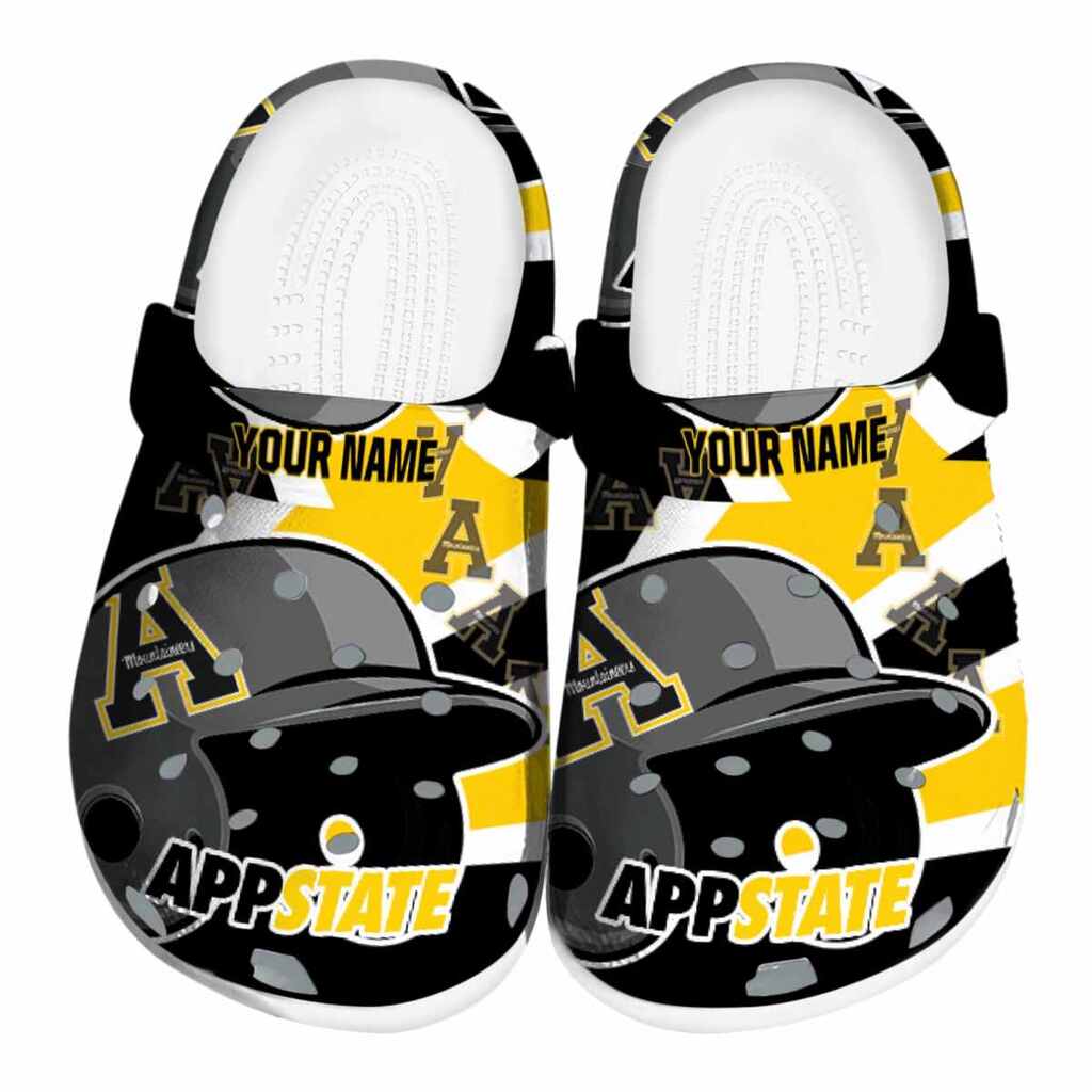 Personalized Appalachian State Mountaineers Baseball Helmet ClogTVC1801808