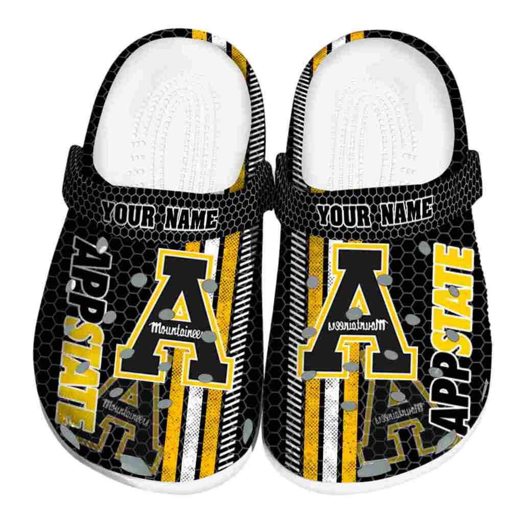 Personalized Appalachian State Mountaineers Contrasting Stripes ClogTVC1801740