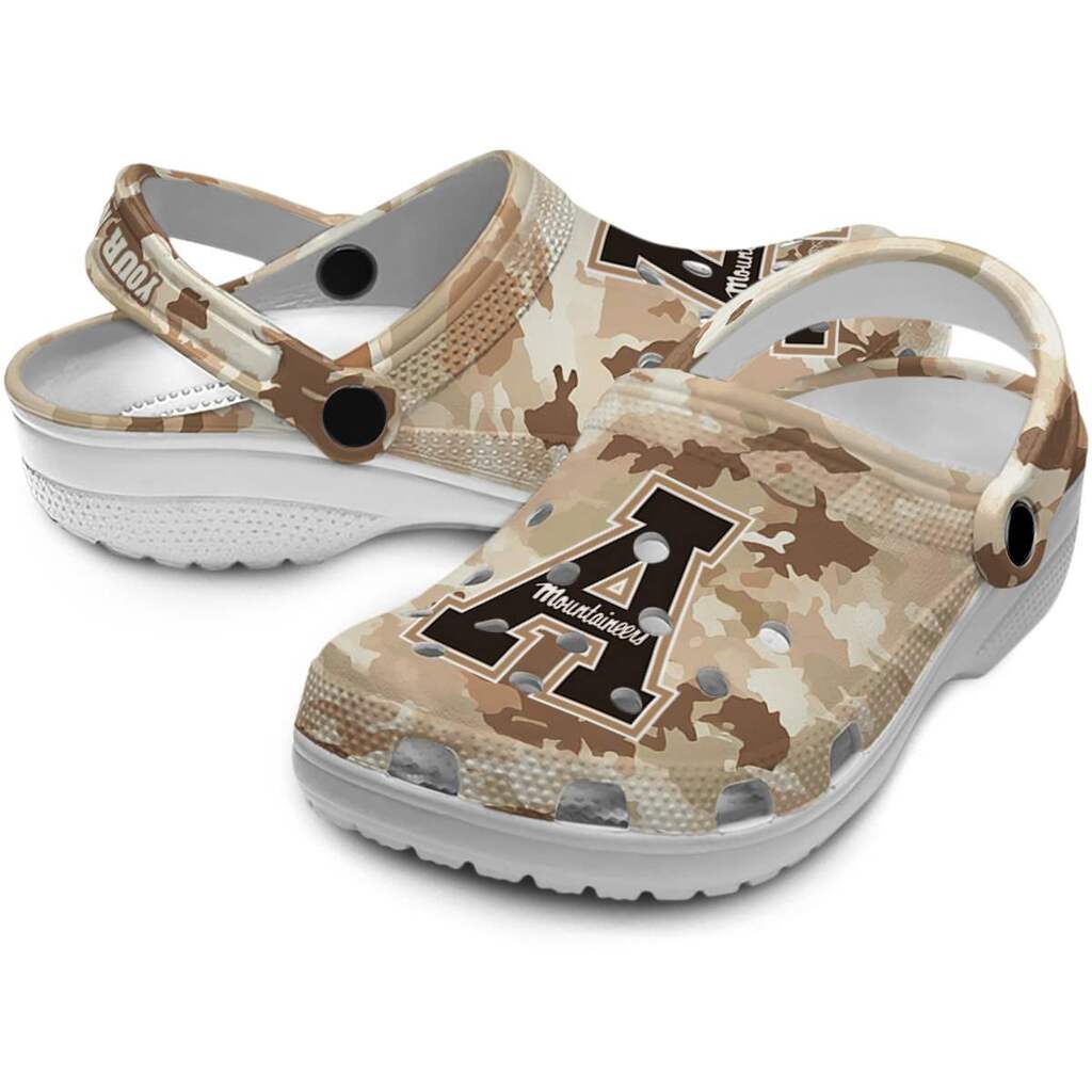 Personalized Appalachian State Mountaineers Desert Camo ClogTVC1801757 - Image 3