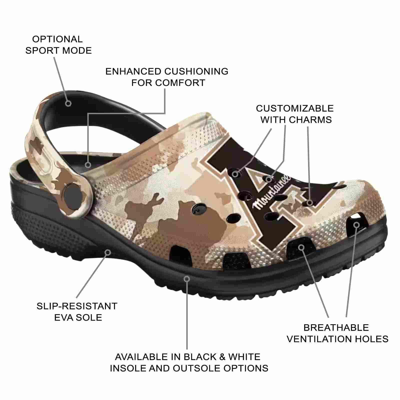 Personalized Appalachian State Mountaineers Desert Camo ClogTVC1801757 - Image 5