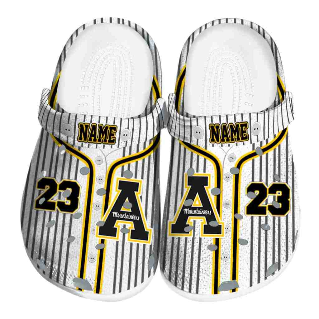 Personalized Appalachian State Mountaineers Pinstripe Pattern ClogTVC1801748