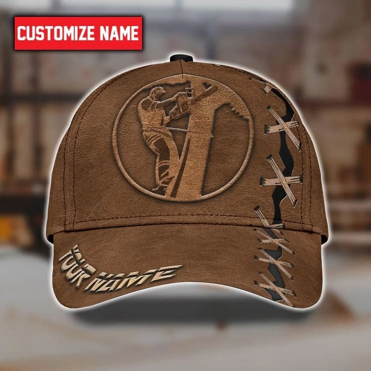Personalized Arborist Hats 3D Classic Cap for Men, Husband, Arborist Cap for Dad Trucker Hats Custom Hats Gifts For Men & Women