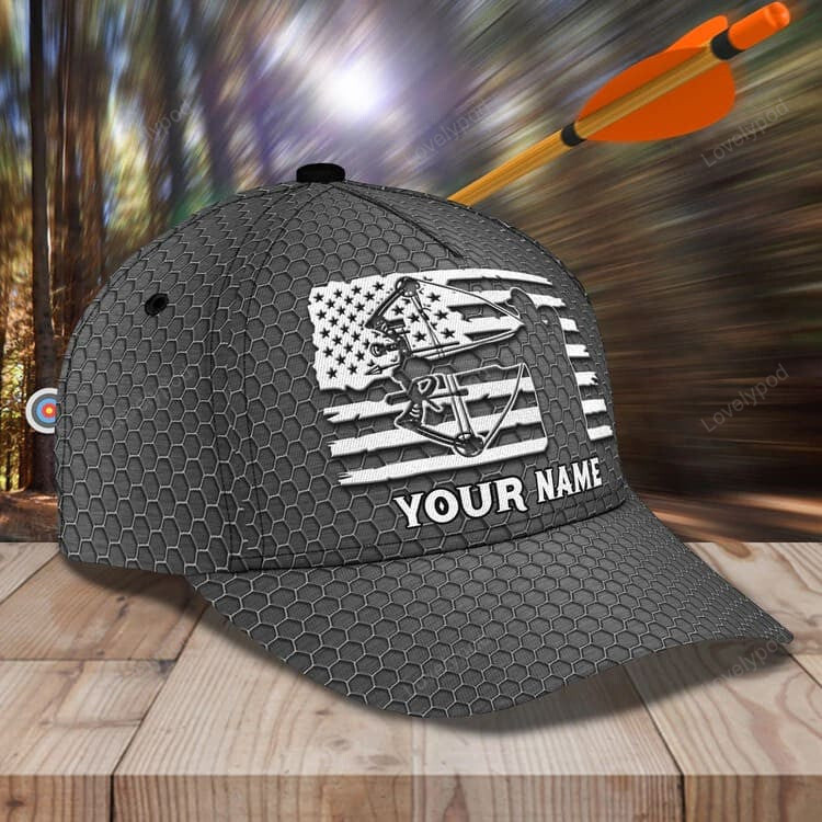 Personalized Archery Baseball Cap for Man, Archery Hat for Husband, Archery Hat for Him, Cap for Archers Trucker Hats Custom Hats Gifts For Men & Women