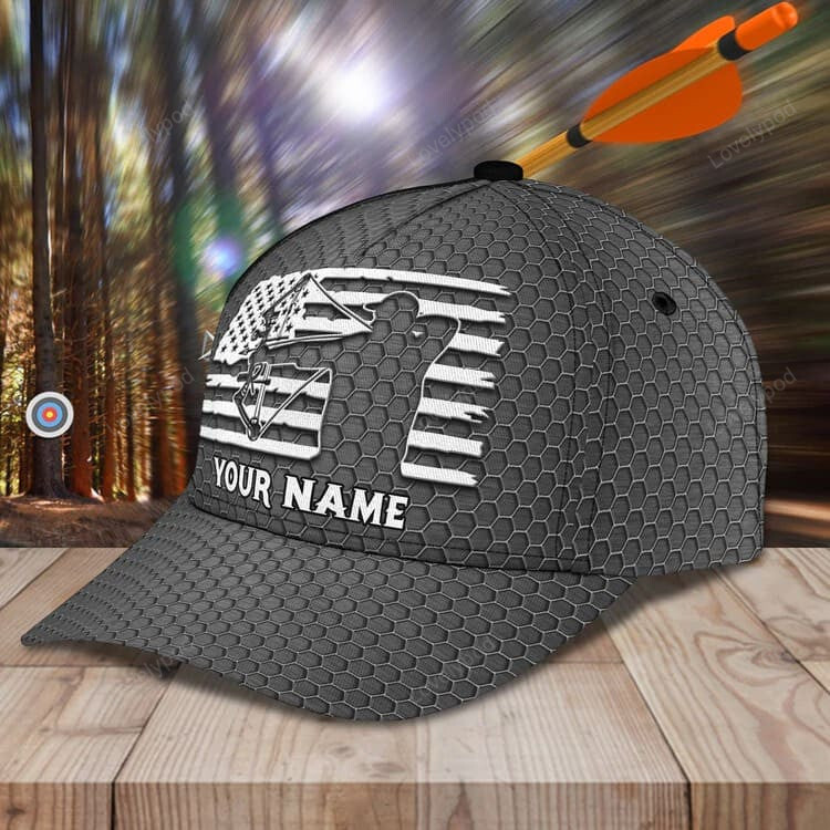 Personalized Archery Baseball Cap for Man, Archery Hat for Husband, Archery Hat for Him, Cap for Archers Trucker Hats Custom Hats Gifts For Men & Women