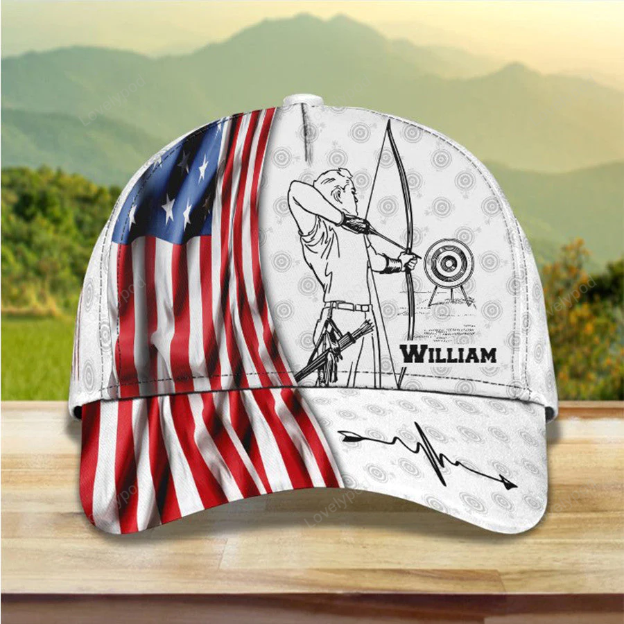 Personalized Archery Cap for 4th of July Gift for Him, Archery Hat for Archer Trucker Hats Custom Hats Gifts For Men & Women