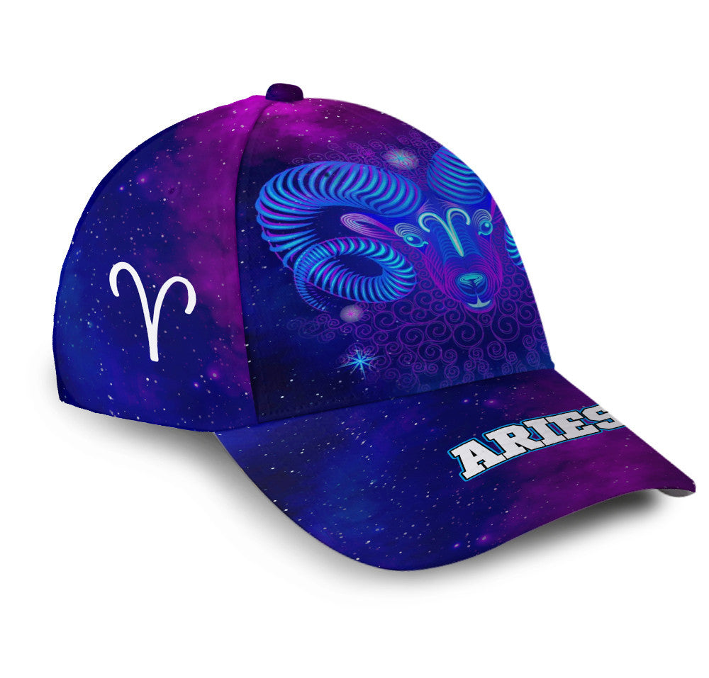 Personalized Aries Miraculous Galaxy Hat Classic Cap Trucker Hats Custom Hats Gifts For Men & Women