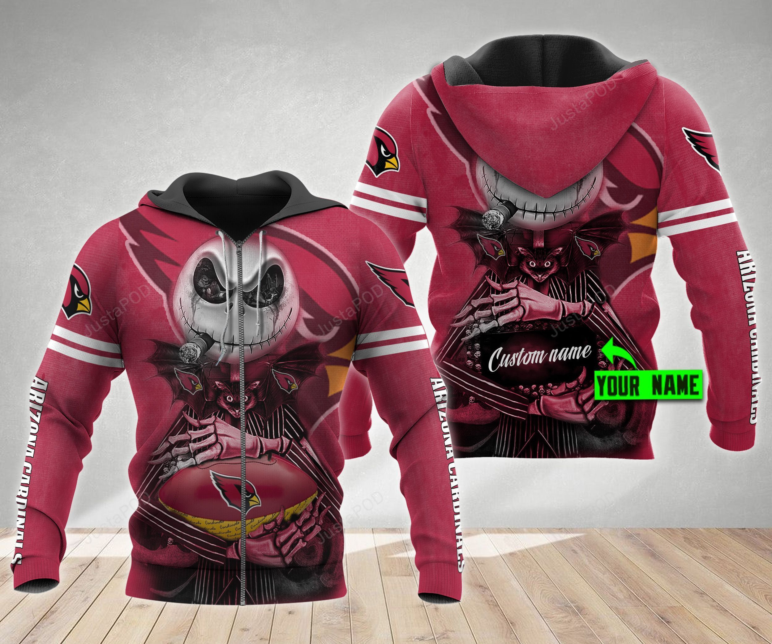 Personalized Arizona Cardinals 3D All Over Print Hoodie, Zip Hoodie