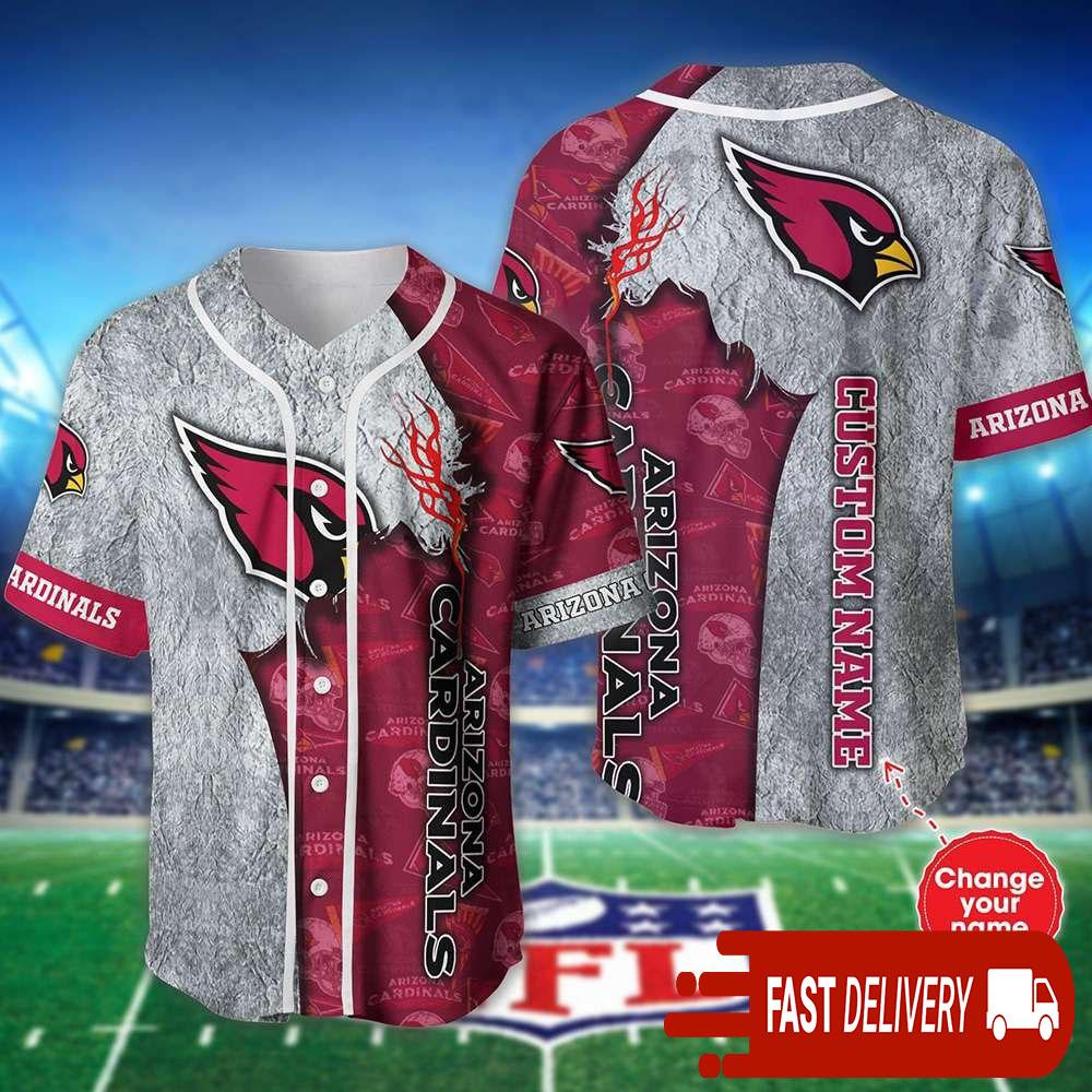 Personalized Arizona Cardinals Baseball Jersey Shirt NLF Gifts For Fans