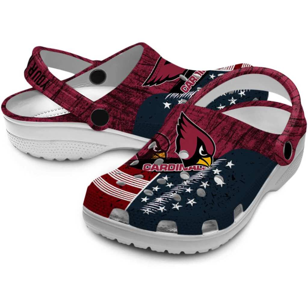 Personalized Arizona Cardinals Star-Spangled Side Pattern ClogTVC1801976 - Image 3