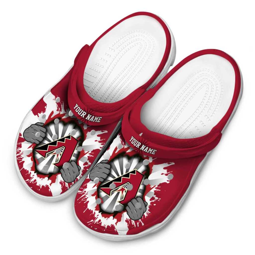 Personalized Arizona Diamondbacks Gripping Hand ClogTVC1801182 - Image 4