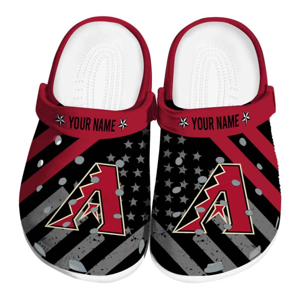 Personalized Arizona Diamondbacks Star-Spangled Graphic ClogTVC1801181