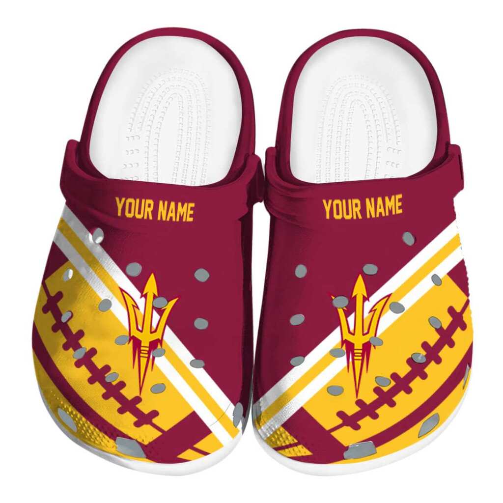 Personalized Arizona State Sun Devils Football Motif ClogTVC1801977