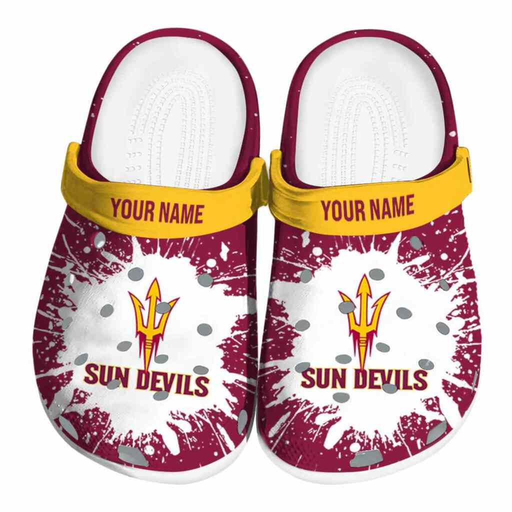 Personalized Arizona State Sun Devils Splash Art ClogTVC1801976