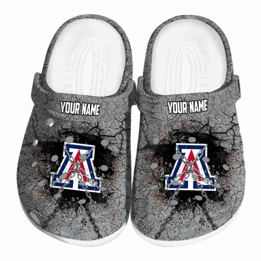 Personalized Arizona Wildcats Cracked Ground Texture ClogTVC1801982