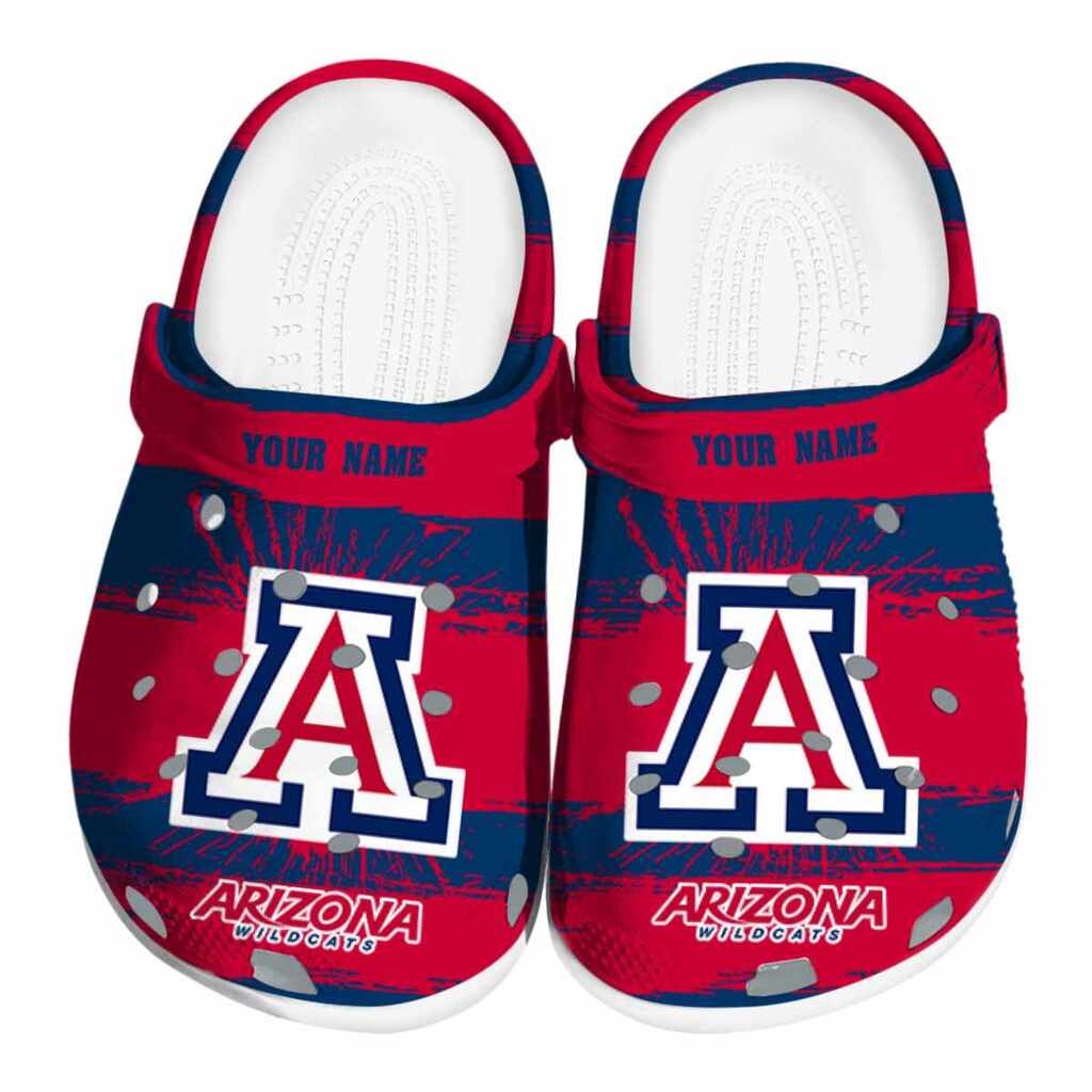 Personalized Arizona Wildcats Paint Splatter Graphics ClogTVC1801982
