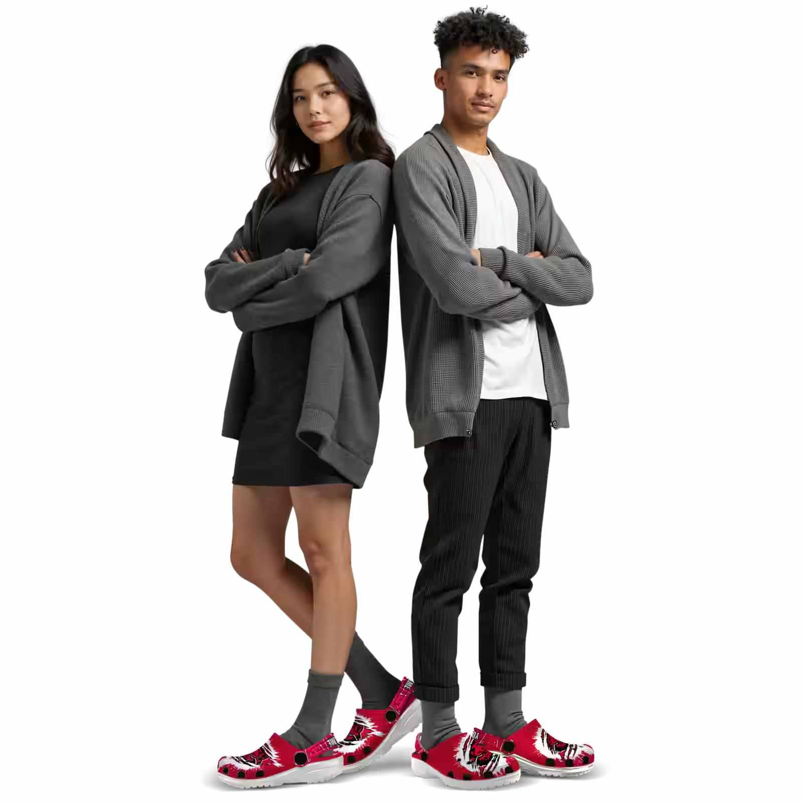 Personalized Arkansas State Red Wolves Splash Motif Background ClogTVC1801742 - Image 7