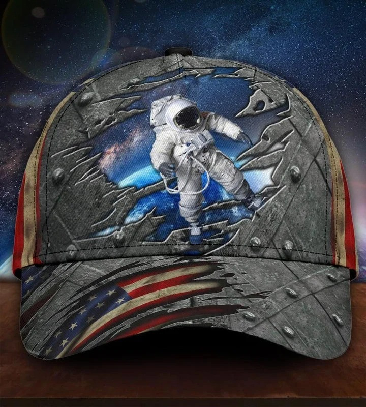 Personalized Astronaut Classic Cap, 3D Over Printed Cap Hat for Astronaut Trucker Hats Custom Hats Gifts For Men & Women