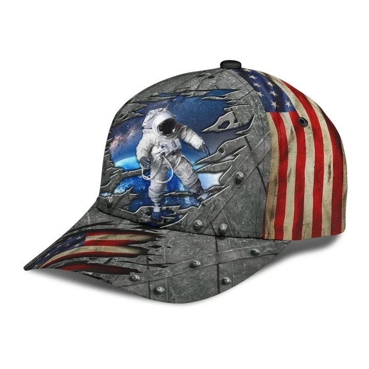 Personalized Astronaut Classic Cap, 3D Over Printed Cap Hat for Astronaut Trucker Hats Custom Hats Gifts For Men & Women